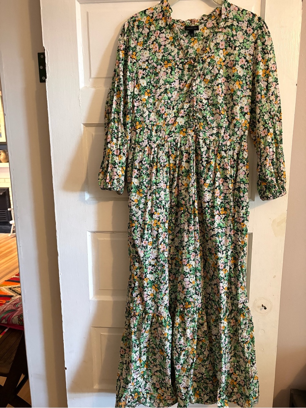 Who What Wear floral midi dress M